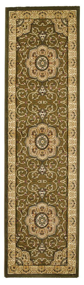 Heritage 4400 Green Runner Rug