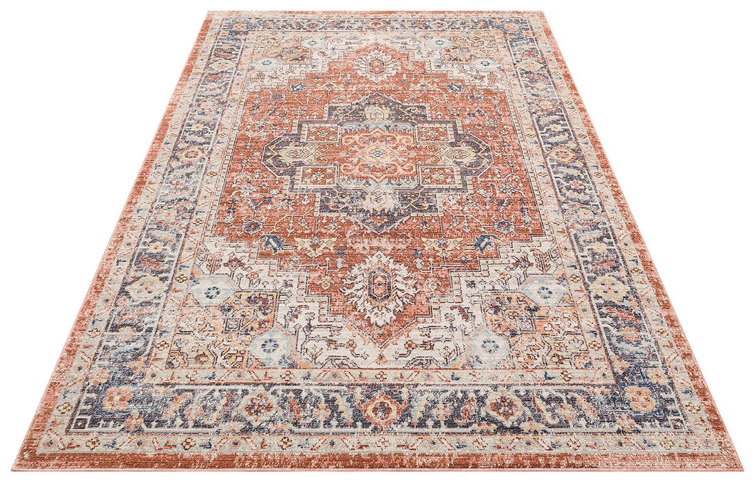 Heritage HRTG105 Rust Blue Rug