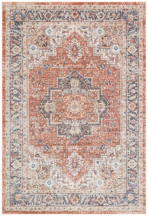 Heritage HRTG105 Rust Blue Rug