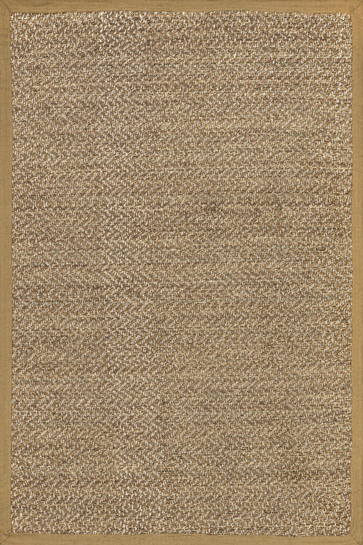 Herringbone Seagrass Area Rug 160cm Beige