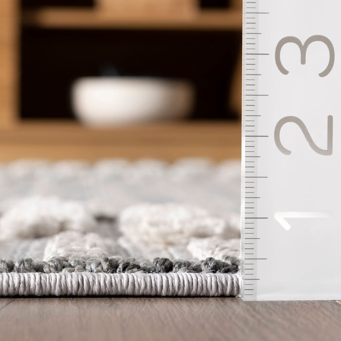 Hilda Grey Zig Zag Area Rug for Living Room 120x180 cm