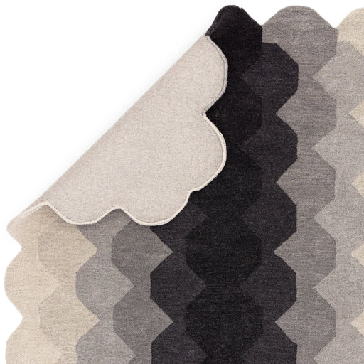 Hive Charcoal Runner Rug