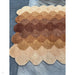 Hive Modern Geometric Hexagonal Ombre Gradient Hand-Woven Wool Rust Runner