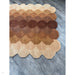 Hive Modern Geometric Hexagonal Ombre Gradient Hand-Woven Wool Rust Runner