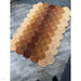 Hive Modern Geometric Hexagonal Ombre Gradient Hand-Woven Wool Rust Runner