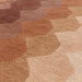 Hive Modern Geometric Hexagonal Ombre Gradient Hand-Woven Wool Rust Runner