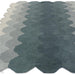 Hive Modern Geometric Hexagonal Ombre Gradient Hand-Woven Wool Teal Runner