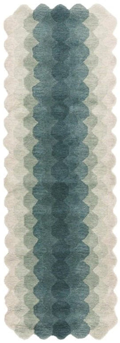 Hive Teal Runner Rug