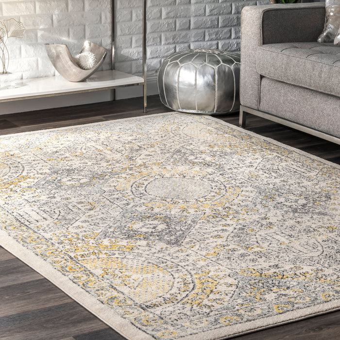 Honeycomb Pattern Area Rug 120cm Soft Durable Design