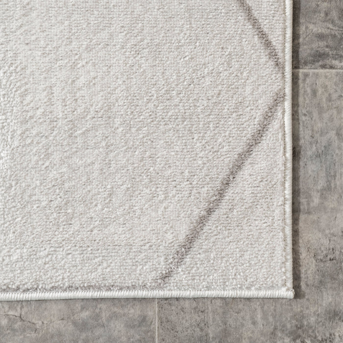 Honeycomb Pattern Area Rug 160x230 cm Beige