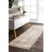 Honeycomb Pattern Area Rug in Gold Color