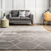 Honeycomb Pattern Area Rug in Grey 160x230 cm