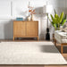 Honeycomb Pattern Wool Area Rug 152x229 cm