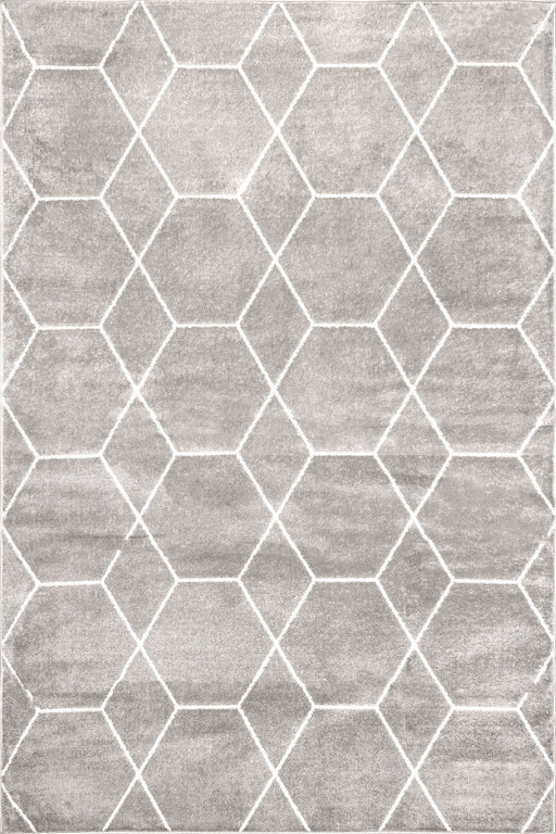 Honeycomb Trellis Area Rug Grey 160x230 cm