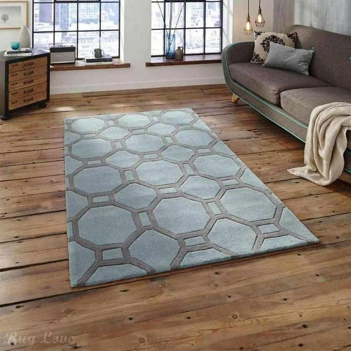 Hong Kong 4338 Blue/Grey Rug