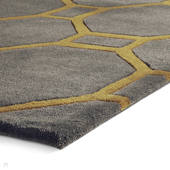 Hong Kong 4338 Grey/Yellow Rug