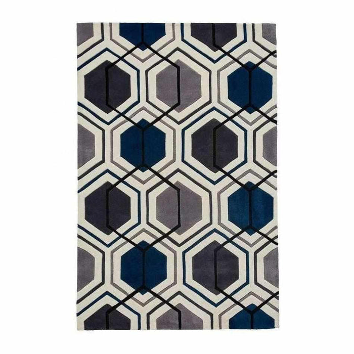 Hong Kong 7526 Grey/Navy Rug