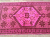Hot Pink Handmade Vintage Rug 130cm x 76cm from Turkey