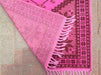 Hot Pink Handmade Vintage Rug 130cm x 76cm from Turkey