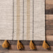 Hudson Tassel Area Rug 120x180 cm Ivory Wool Cotton Blend