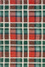 Hunter Green Tartan Plaid Wool Rug 60x90 cm