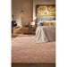 Hush Modern Plain Super-Soft Hand-Woven Wool&Viscose Blush Rug