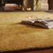 Hush Modern Plain Super-Soft Hand-Woven Wool&Viscose Cumin Rug