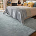 Hush Modern Plain Super-Soft Hand-Woven Wool&Viscose Ice Blue Rug