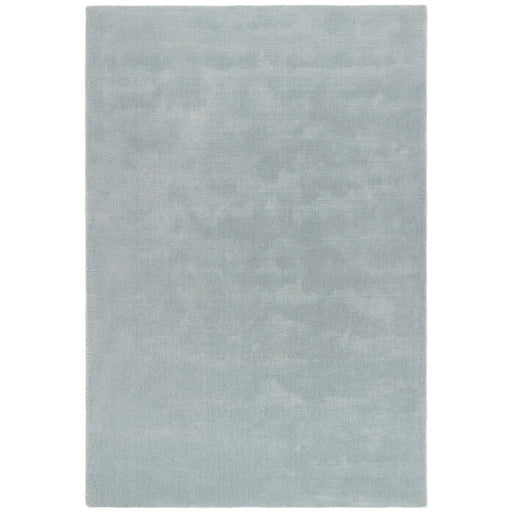 Hush Modern Plain Super-Soft Hand-Woven Wool&Viscose Ice Blue Rug