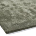 Hush Modern Plain Super-Soft Hand-Woven Wool&Viscose Olive Rug