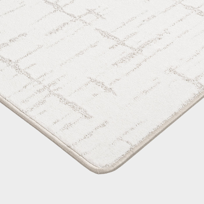 Ibis Crosshatch Custom Area Rug 152 Cm White