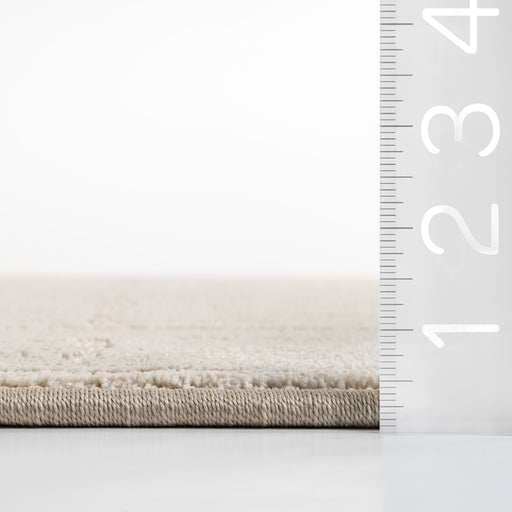 Ibis Custom Light Beige Crosshatch Area Rug 153x244 cm