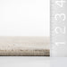 Ibis Custom Light Beige Crosshatch Area Rug 153x244 cm