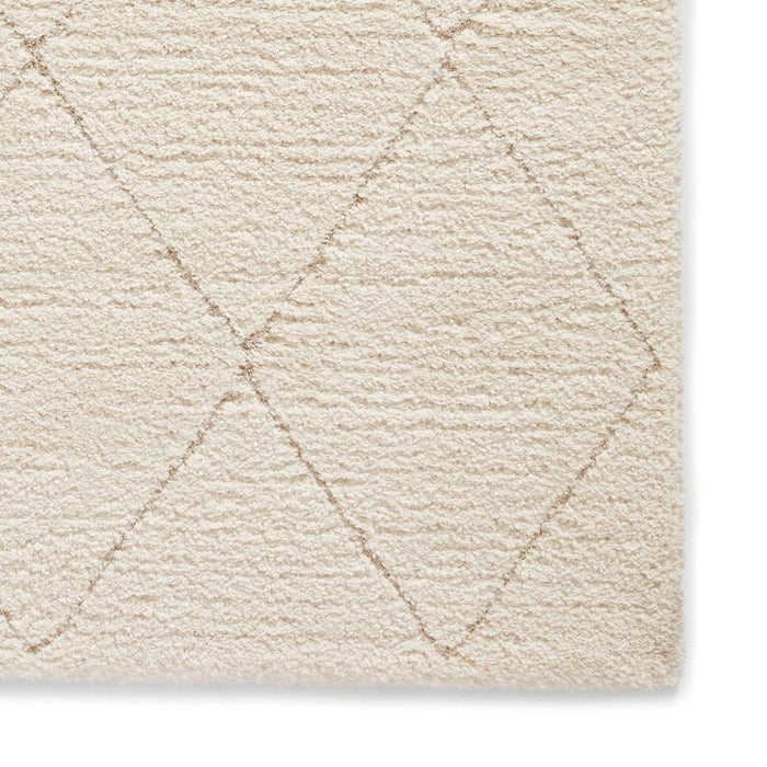 Ideal Shaggy 80260 Modern Plain Berber Textured Plush Soft-Touch Carved Boho Shaggy Cream Rug