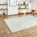 Ideal Shaggy 80362 Modern Plain Berber Textured Plush Soft-Touch Carved Boho Shaggy Silver Rug