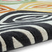 Inaluxe Modern Abstract Designer Wool Colour Fall IX05 Beige/Black/Multicolour Rug