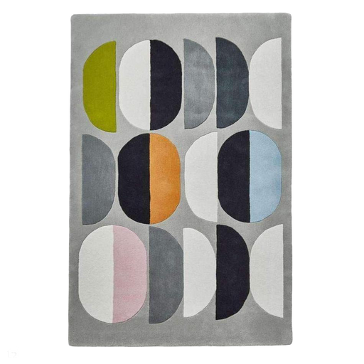 Inaluxe Modern Abstract Designer Wool Composition IX06 Grey/Multicolour Rug