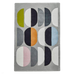 Inaluxe Modern Abstract Designer Wool Composition IX06 Grey/Multicolour Rug