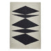 Inaluxe Modern Abstract Designer Wool Crystal Palace IX07 Beige/Black Rug