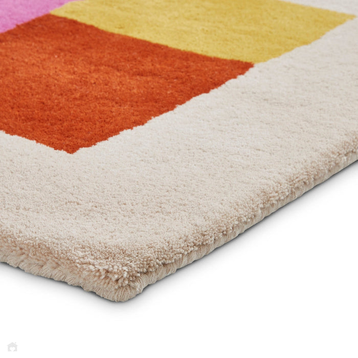 Inaluxe Modern Abstract Designer Wool Hey Ho Lets Go IX14 Multicolour Rug