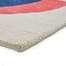 Inaluxe Modern Abstract Designer Wool Neon IX11 Beige/Cream/Blue/Black/Multicolour Rug