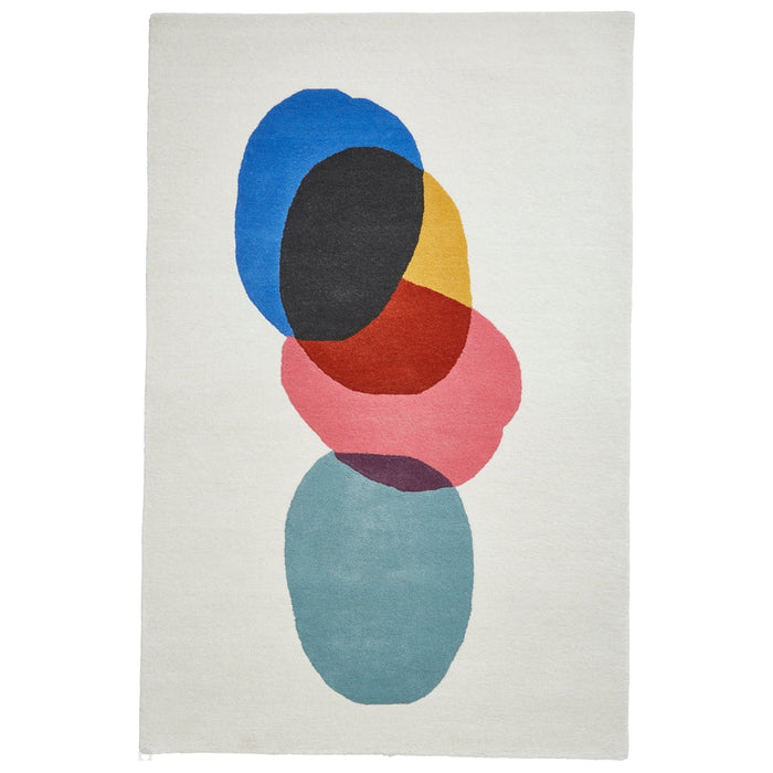 Inaluxe Modern Abstract Designer Wool Transmission IX12 Multicolour Rug