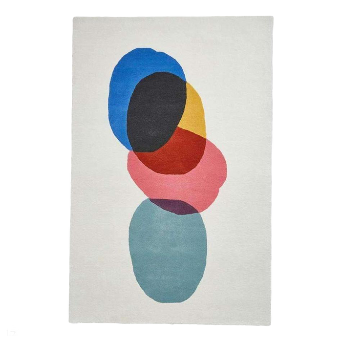 Inaluxe Modern Abstract Designer Wool Transmission IX12 Multicolour Rug