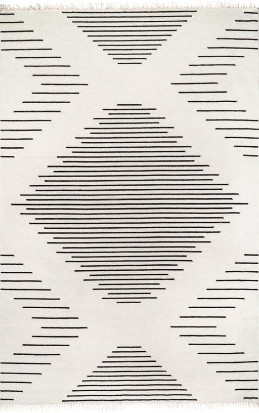 Indie Ivory Tasseled Area Rug 150x240 cm