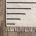 Indie Ivory Tasseled Area Rug 152x91 cm