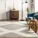 Indie Ivory Tasseled Area Rug 152x91 cm