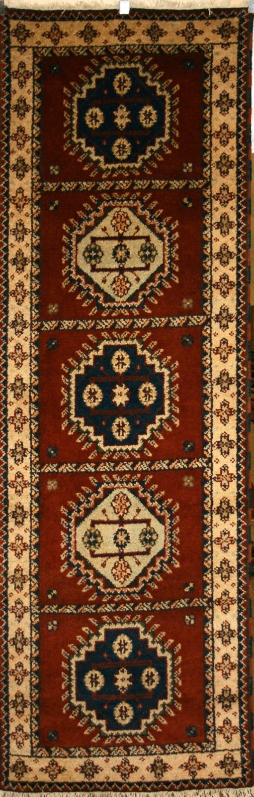 Indo-Kazak Indo Kazak Runner Rug
