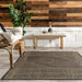 Indoor Outdoor Dark Grey Area Rug 152 cm