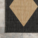 Indoor Outdoor Dark Grey Harlequin Area Rug 200x300 cm