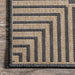 Indoor Outdoor Flatweave Rug Dark Grey Striped Design 150x240 cm